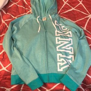 PINK S new zip-up hoodie